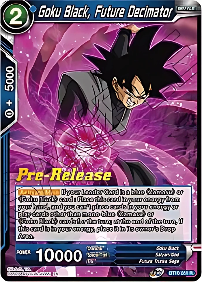 Goku Black, Future Decimator [Pre-Release] #BT10-051