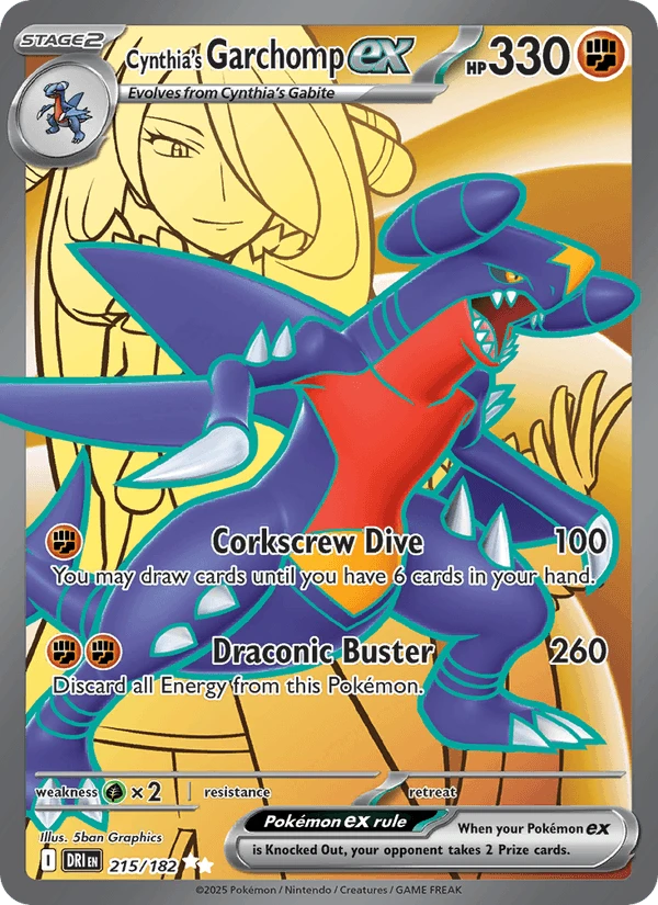 Cynthia's Garchomp Ex #215