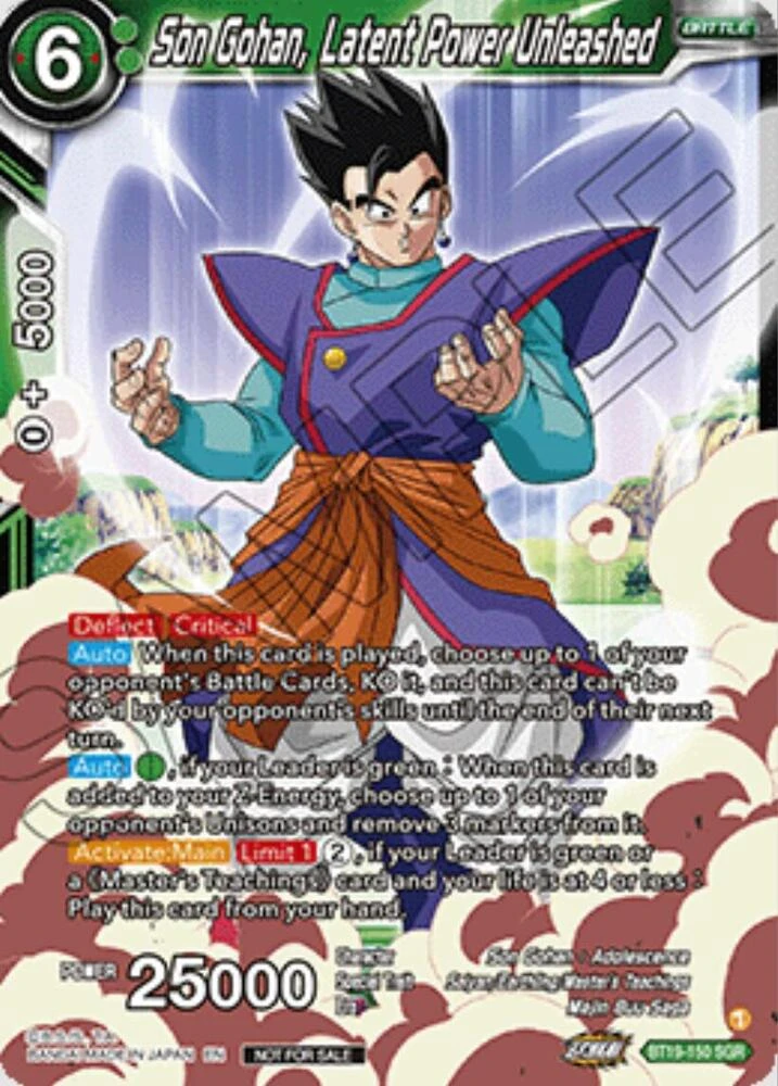 Son Gohan, Latent Power Unleashed [Ultra-Bout Series Tournament Pack Vol.1] #BT19-150