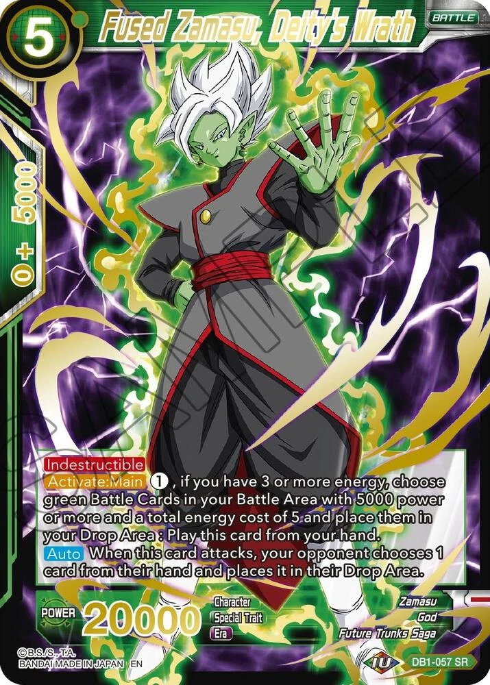 Fused Zamasu, Deity's Wrath [Gold Stamped] #DB1-057