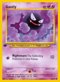 Gastly 1st Edition