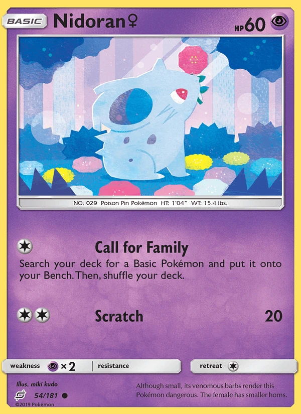 Nidoran Reverse Holo #54