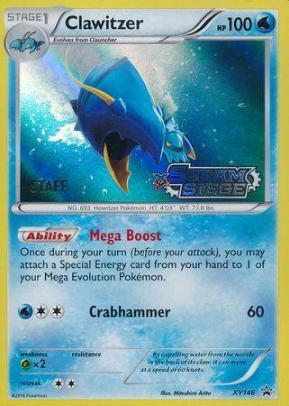 Clawitzer Prerelease Staff #XY146