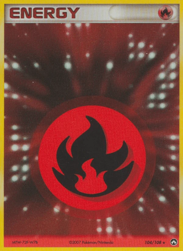 Fire Energy Holo #104