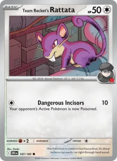 Team Rocket's Rattata Reverse Holo