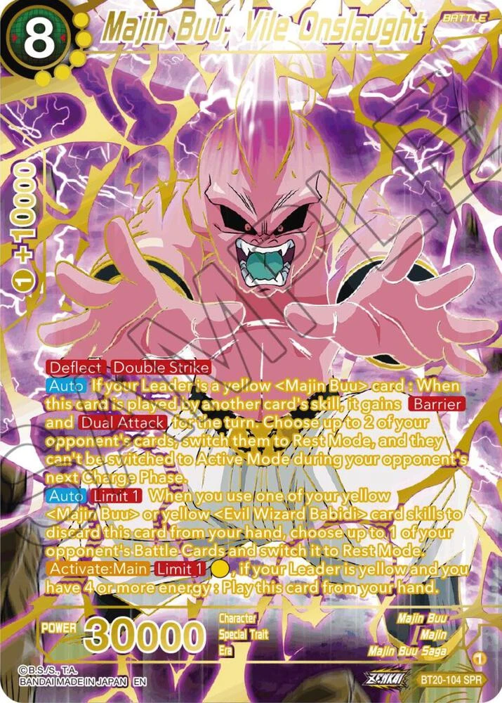 Majin Buu, Vile Onslaught [SPR] #BT20-104