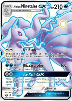 Alolan Ninetales Gx Sv53