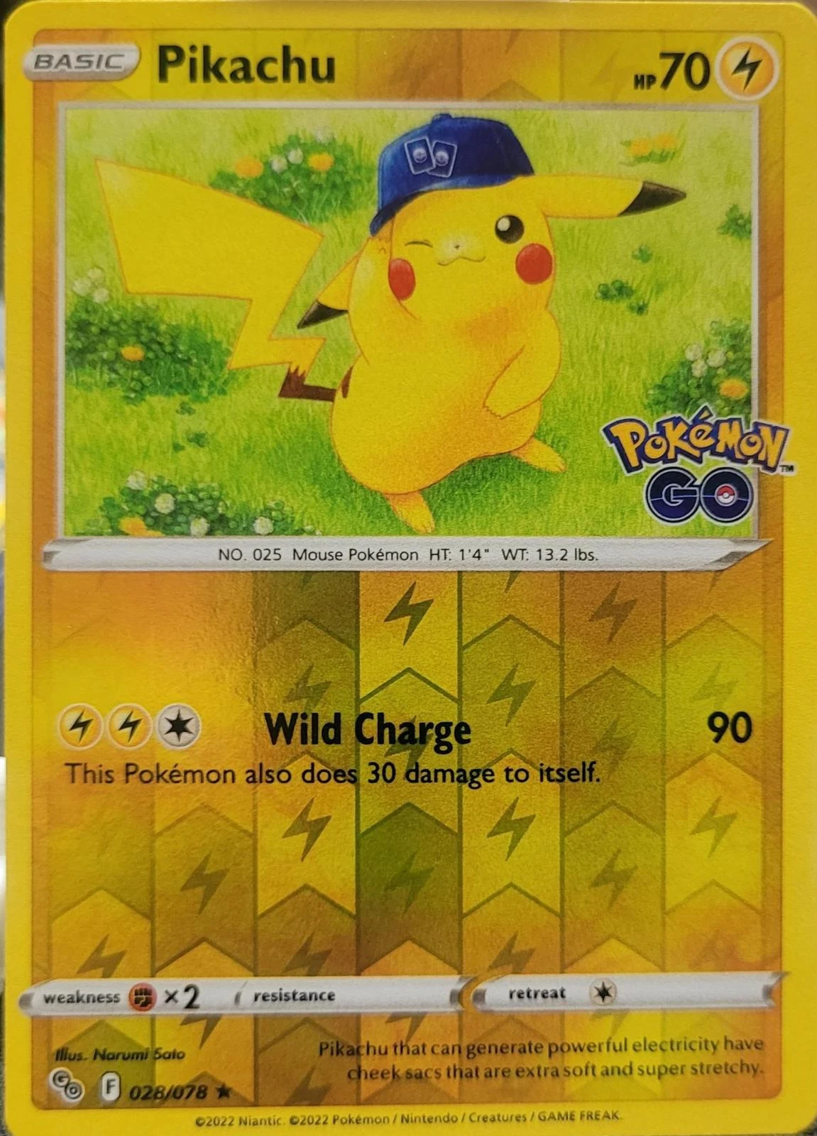 Pikachu Reverse Holo #28