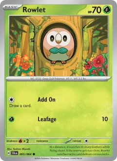Rowlet Reverse Holo
