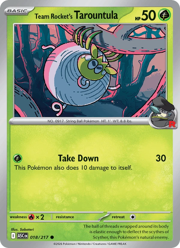 Team Rocket's Tarountula #18