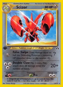 Scizor 1st Edition