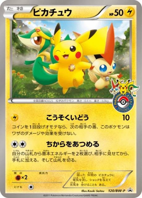 Pikachu Tohoku Pokemon Center 120bw P