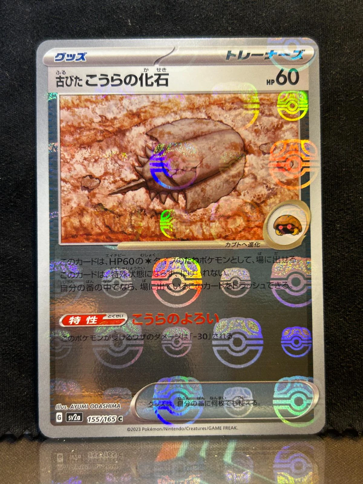 Old Dome Fossil Master Ball #155