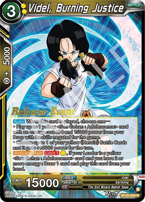 Videl, Burning Justice [Release Event] #BT28-089
