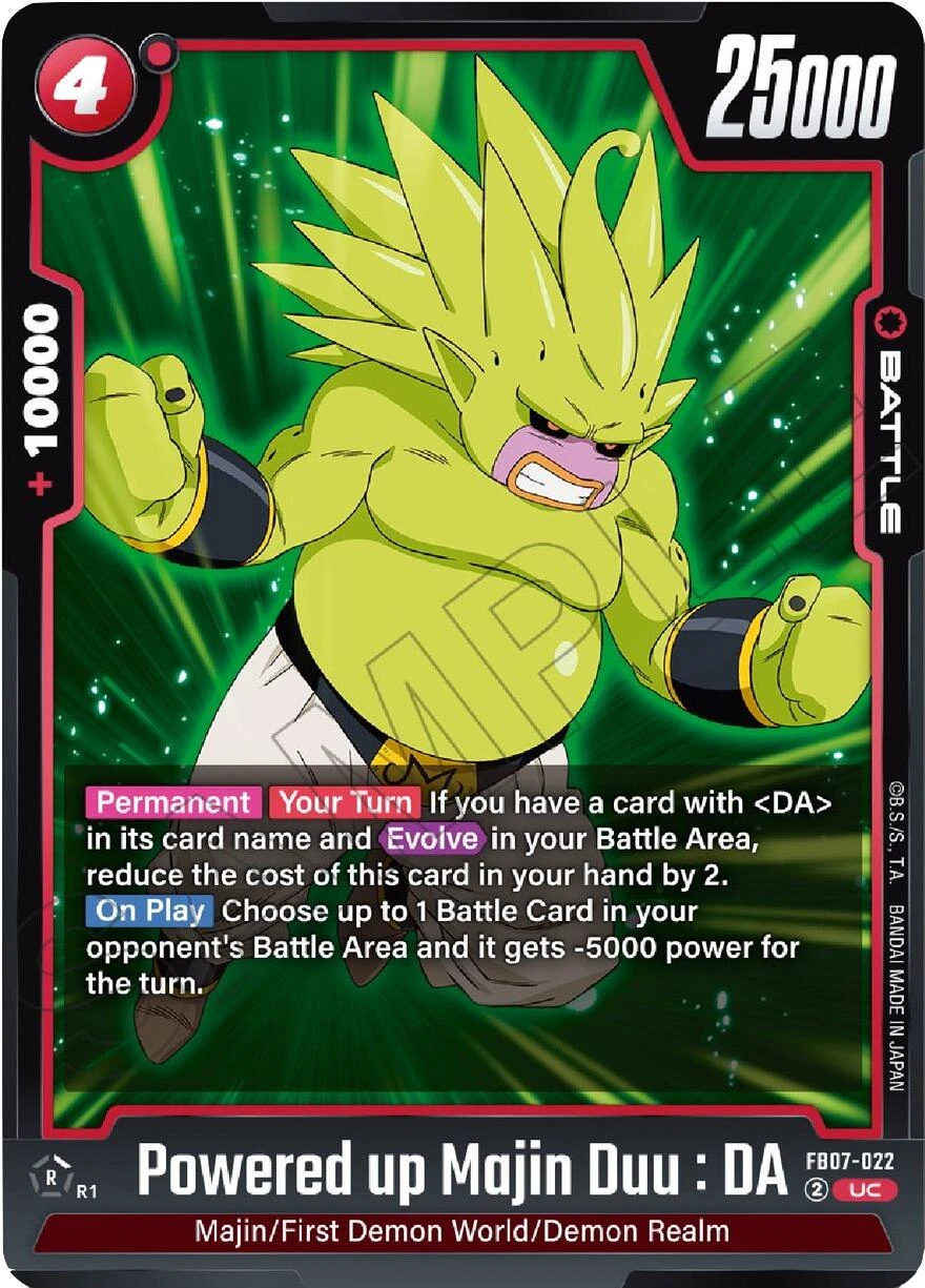 Powered up Majin Duu : DA [Release Event] #FB07-022