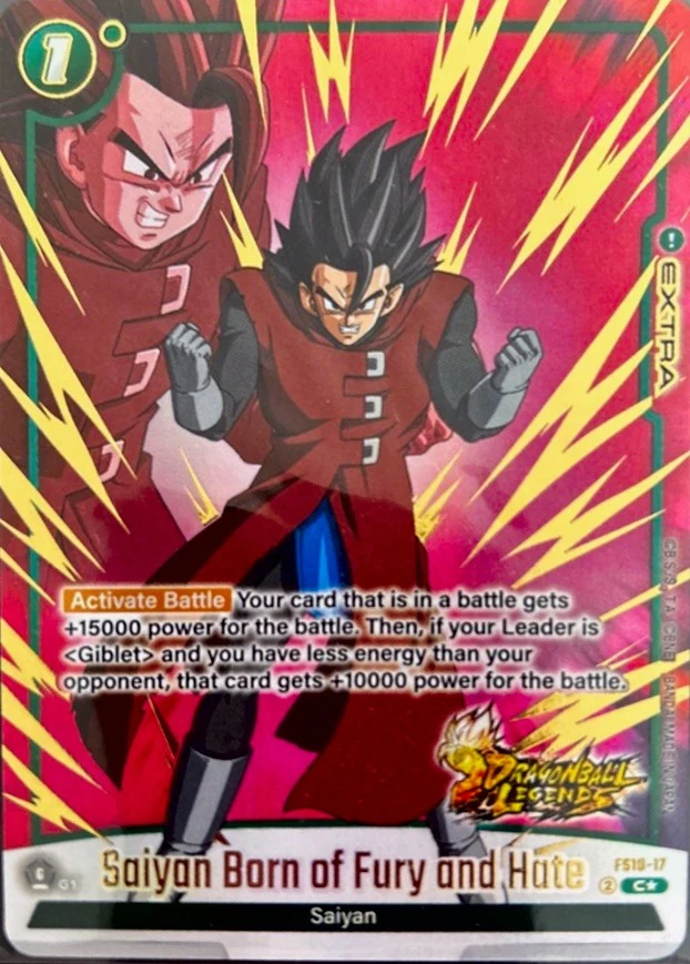 Saiyan Born of Fury and Hate [Bonus Pack Alternate Art] #FS10-17