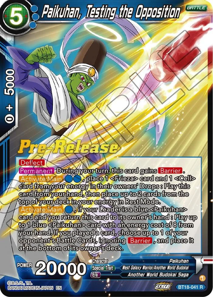 Paikuhan, Testing the Opposition [Pre-Release] #BT18-041
