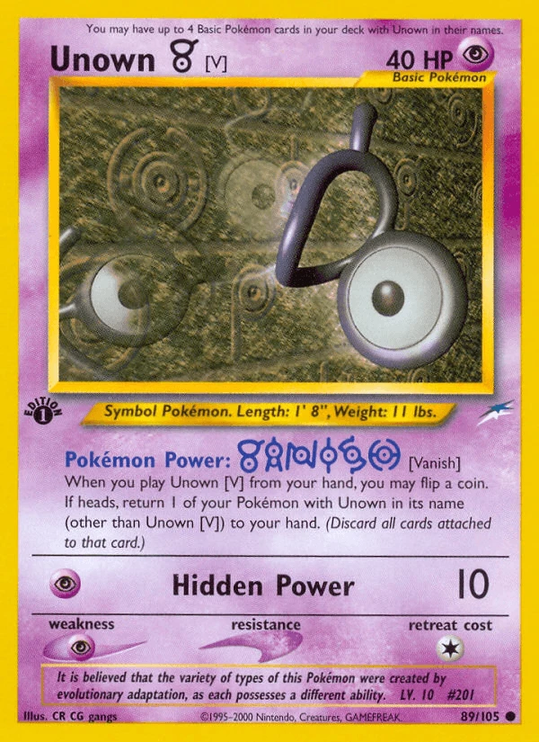 Unown V #89