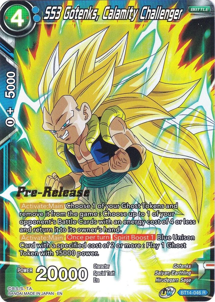 SS3 Gotenks, Calamity Challenger [Pre-Release] #BT14-046