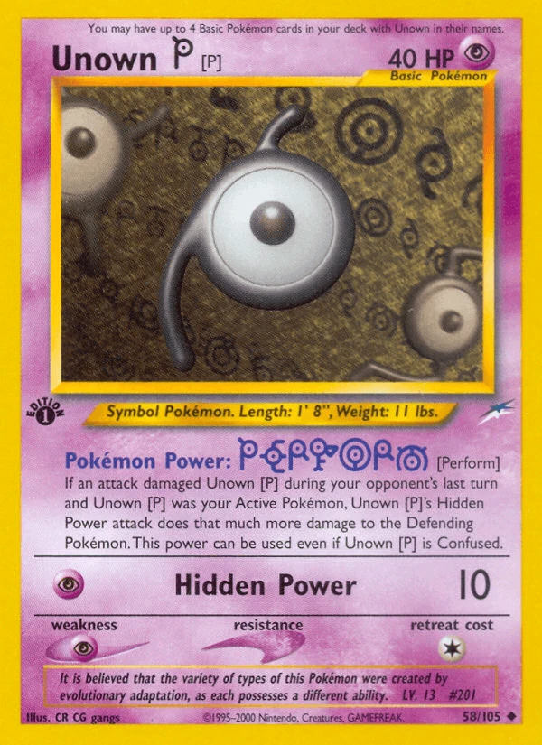 Unown P #58