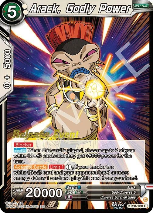 Arack, Godly Power [Release Event] #BT28-130