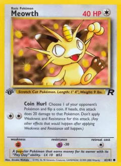 Meowth 1st Edition