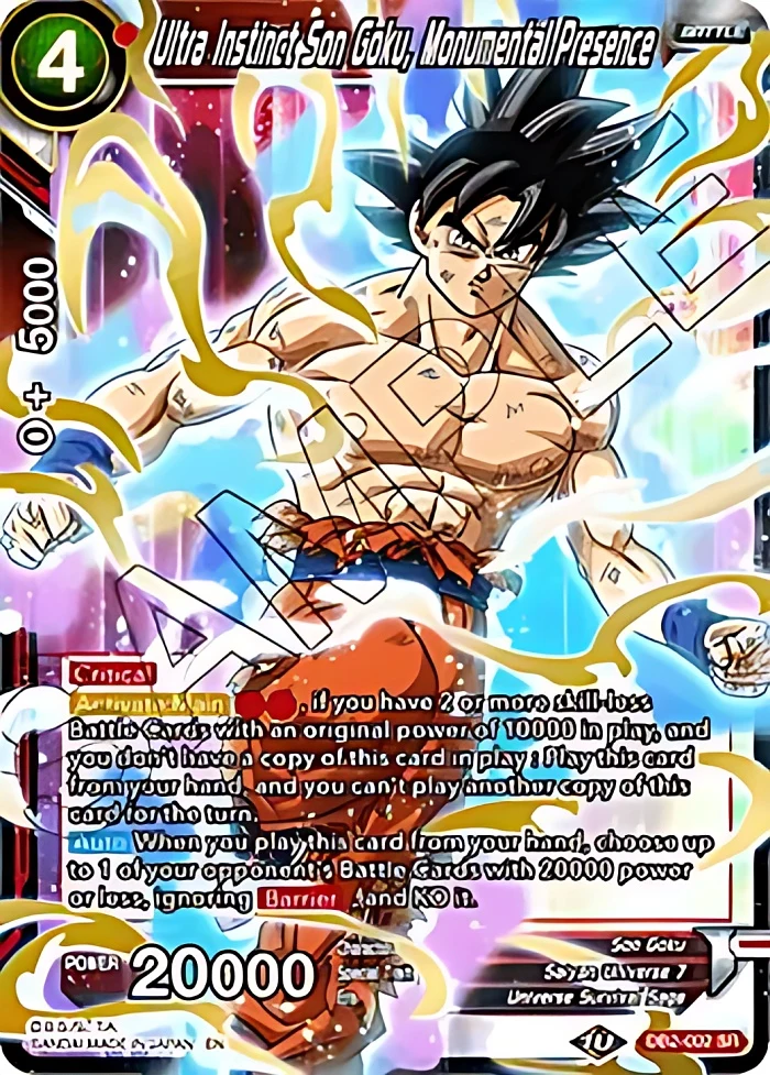 Ultra Instinct Son Goku, Monumental Presence #DB2-002