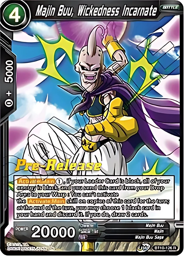 Majin Buu, Wickedness Incarnate [Pre-Release] #BT10-126