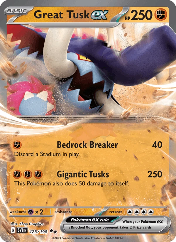 Great Tusk EX Play #123