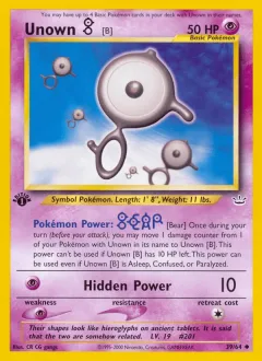 Unown B 1st Edition