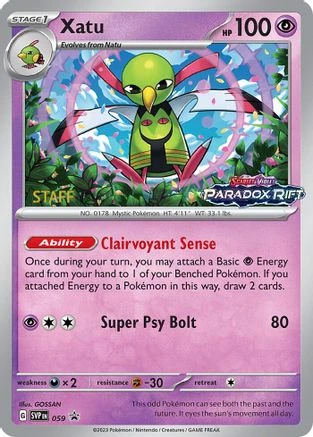 Xatu Prerelease Staff #59