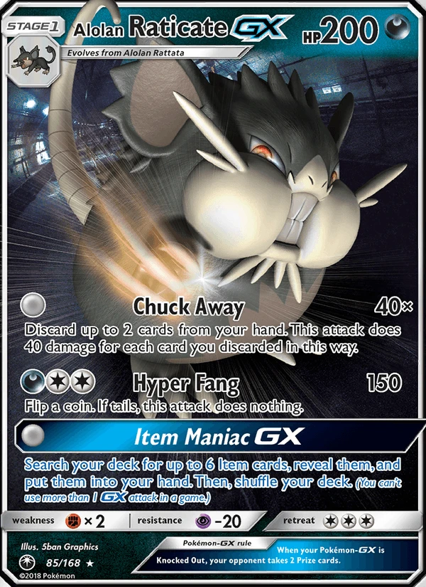 Alolan Raticate Gx #85