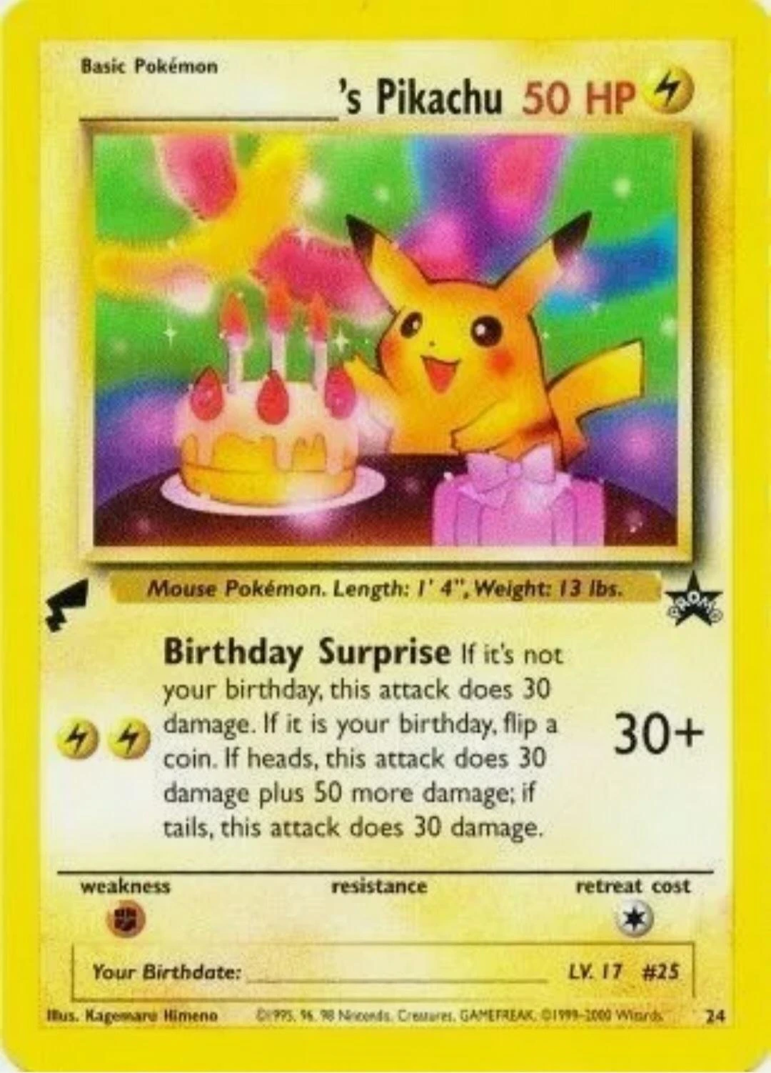 Birthday Pikachu World Collection #24