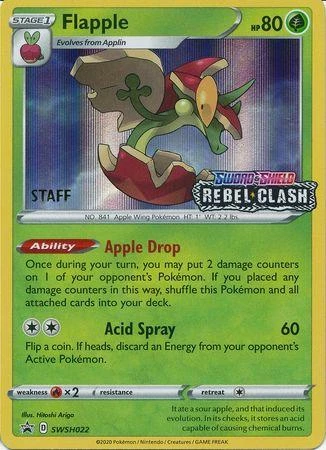 Flapple Prerelease Staff #SWSH022