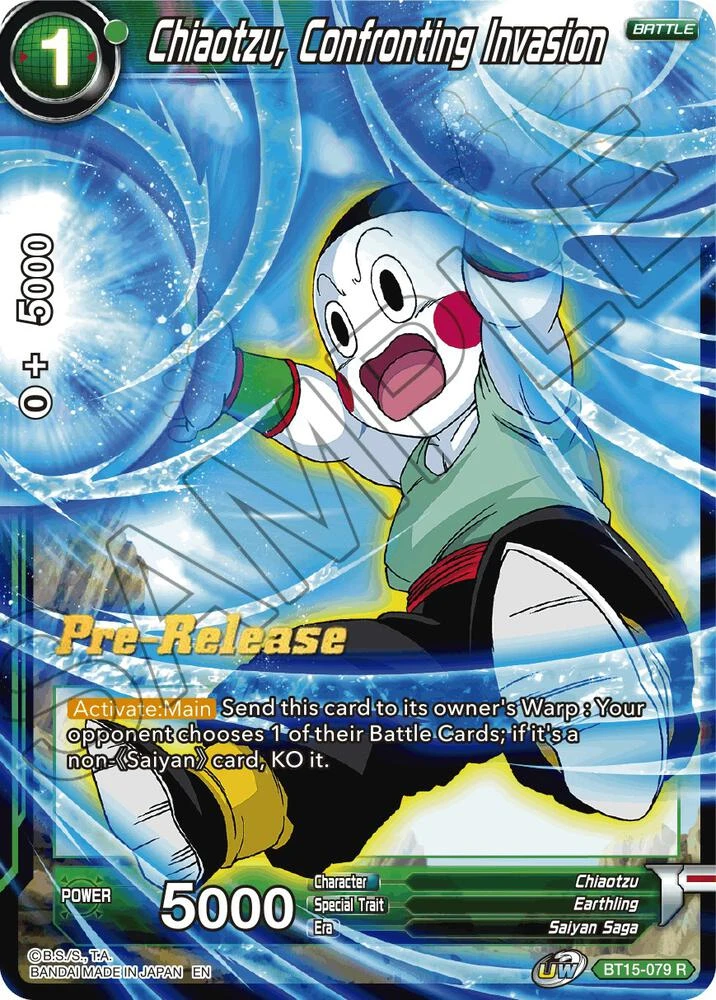 Chiaotzu, Confronting Invasion [Pre-Release] #BT15-079