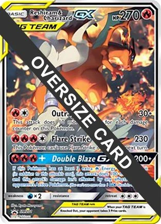 Reshiram & Charizard GX Jumbo #SM201