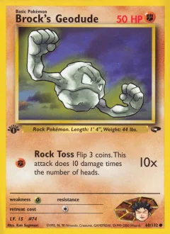 Brock's Geodude 1st Edition