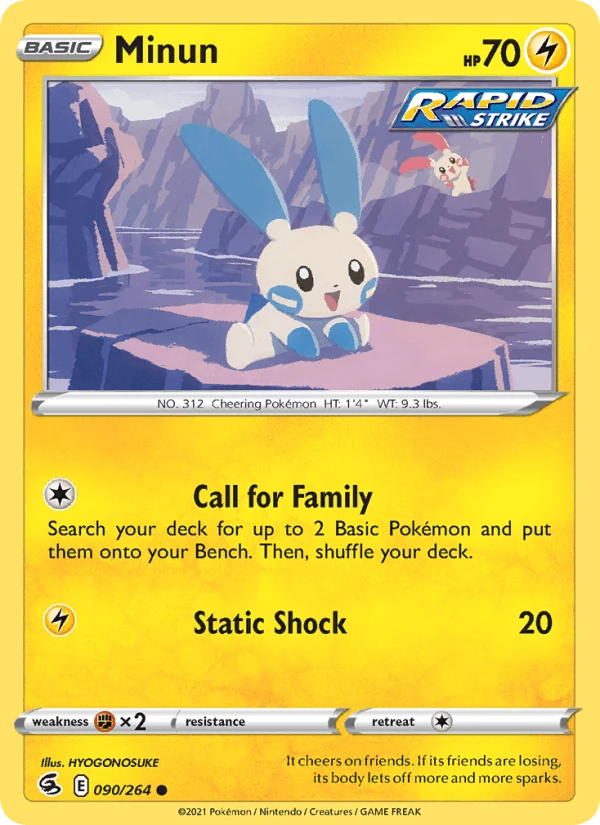 Minun Reverse Holo #90