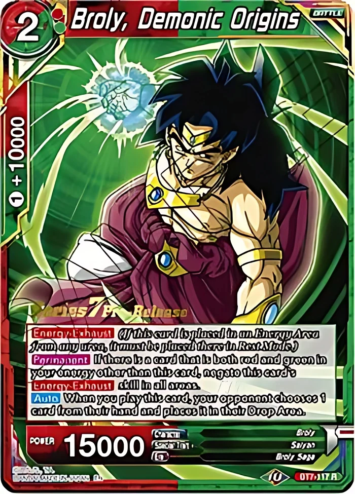 Broly, Demonic Origins [Pre-Release] #BT7-117_PR