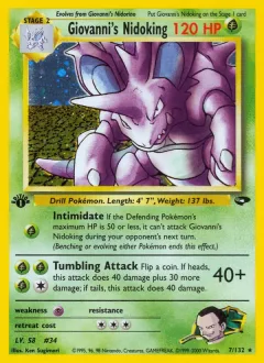 Giovanni's Nidoking 1st Edition