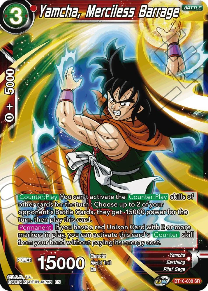 Yamcha, Merciless Barrage #BT10-008