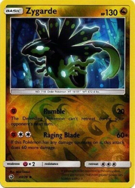Zygarde Reverse Holo #49