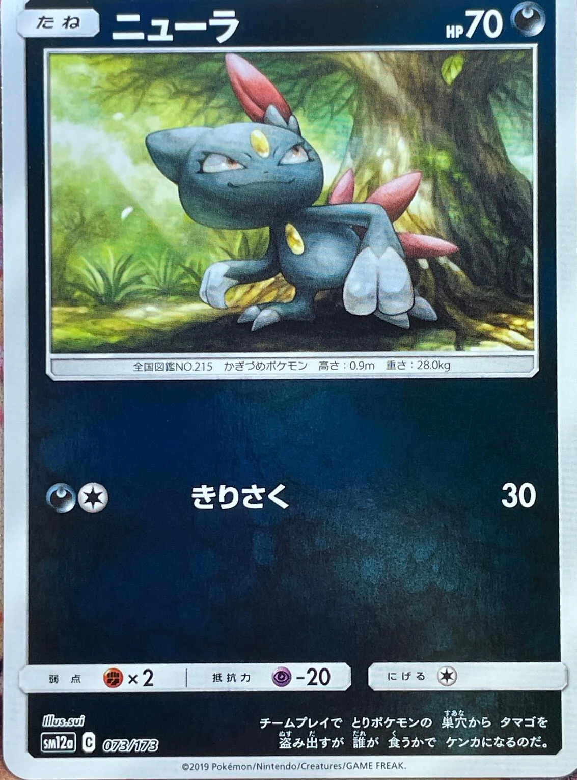 Sneasel Reverse Holo #73