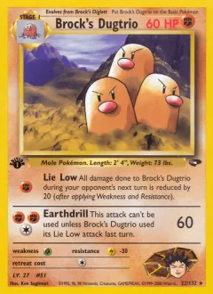 Brock's Dugtrio 1st Edition