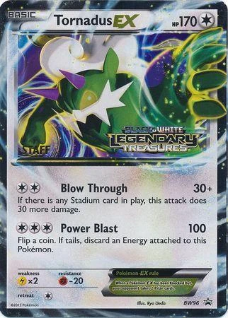 Tornadus EX Prerelease Staff #BW96