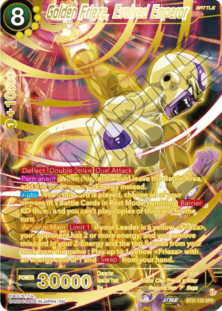 Golden Frieza, Evolved Emperor [SPR] #BT21-120