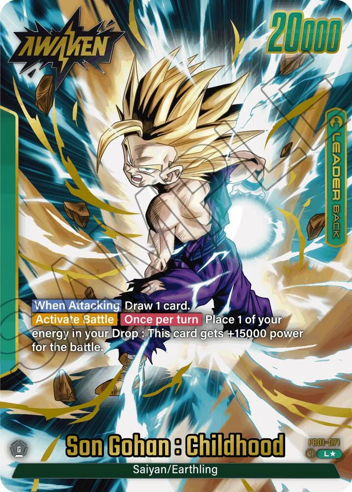 Son Gohan : Childhood [Alternate Art] #FB01-071