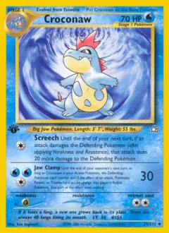 Croconaw 1st Edition