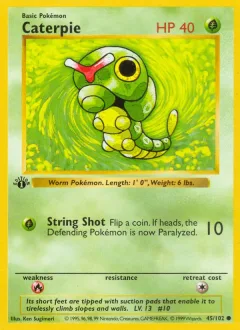 Caterpie 1st Edition