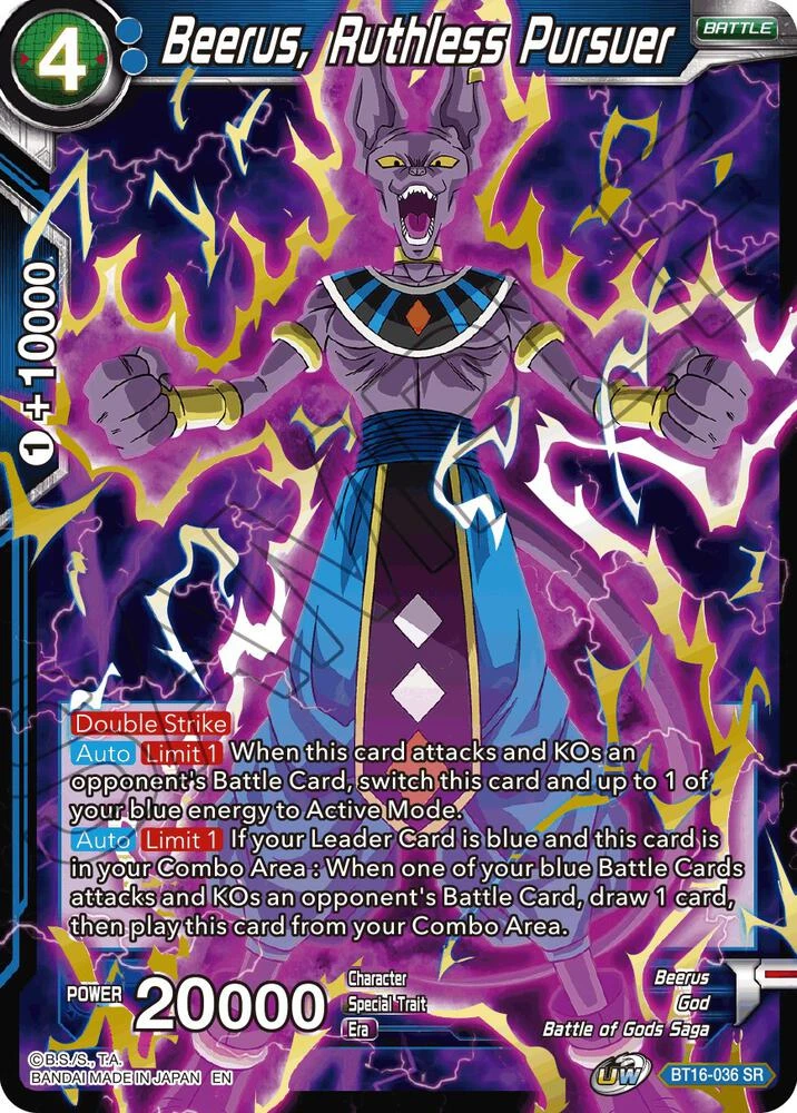 Beerus, Ruthless Pursuer #BT16-036